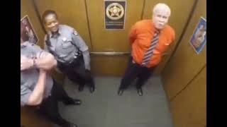 Police officers vibing and dancing in the elevator [upl. by Ydissac]