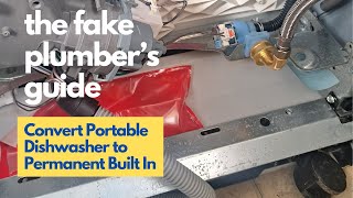 How to Convert Portable Dishwasher to Permanent Install  Plumbing Guide [upl. by Sharlene]