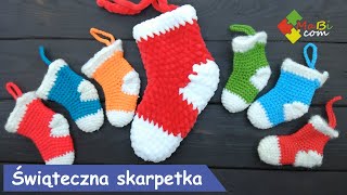 Świąteczna skarpetka  Christmas sock [upl. by Ennavoj]