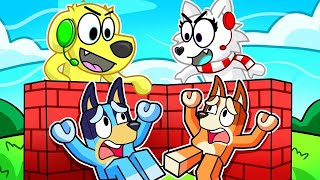 BLUEY AND BINGO BUILD to SURVIVE TYLER AND SNOWY in ROBLOX 😲😈 [upl. by Harrat553]