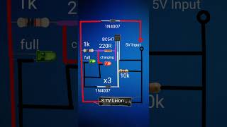 BC547 Battery charging with level indicator [upl. by Radek815]