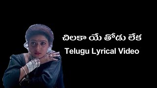 Chilaka Ye Thodu Leka Telugu Lyrics Video  Subhalagnam  Sirivennela  SVKrishnareddy [upl. by Frederigo927]