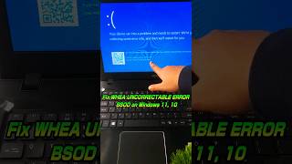 Fix WHEA UNCORRECTABLE ERROR Blue Screen Error Windows 11 10 💻 youtubeshorts shorts [upl. by Reeves]