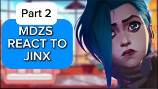 MDZS react to Jinx from Arcane part 2 Angst  Gacha Club [upl. by Sutniuq603]