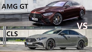 2022 MercedesAMG GT 53 4Door vs CLS 53  See the differences [upl. by Matt19]