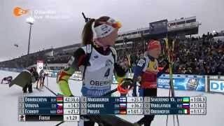 11012015 Biathlon Oberhof Massenstart Damen Winner Daria Domrachevafull [upl. by Fonville]