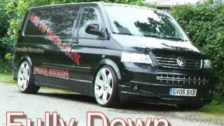 Airride  Driving the VW Transporter T5 on Full Air Suspension [upl. by Bagley]