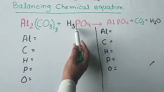 How to balance Al2CO32H3PO4AlPO4CO2H2O  chemical equations [upl. by Ahseenak63]