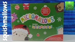 Squishmallows Micromallows Deluxe Holiday Advent Calendar Unboxing Plushies [upl. by Aimet594]