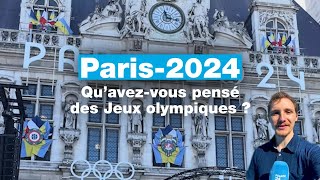 Paris2024  quavezvous pensé des Jeux olympiques  • FRANCE 24 [upl. by Laius63]