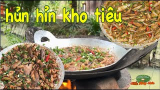 Mặn mòi HỦN HỈN KHO TIÊU  Món quê sao nhớ thiệt nhiều mẹ ơi  Đặc sản miền sông nước [upl. by Hgalehs]