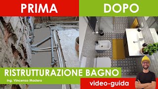 Ristrutturazione bagno video guida fasi e consigli [upl. by Aryamo]