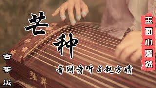 音阙诗听 amp 赵方婧 芒種Mang Chủng 『一想到你，我就恨情不壽總於苦海囚。』  古筝伴奏 Guzheng Cover with Backing Track  玉面小嫣然 [upl. by Hughett]