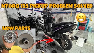 NTORQ 125 Pickup Problem Solved 😁 New Parts Installed  RIDE WITH PANTHER [upl. by Olnay]