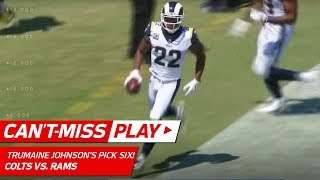 Trumaine Johnson Gets the INT amp Finds the End Zone  CantMiss Play  NFL Week 1 Highlights [upl. by Alexina345]