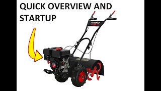 Legend Force 20 in 212 cc Gas Rear Tine Garden Tiller  Quick overview and startup [upl. by Adniled]