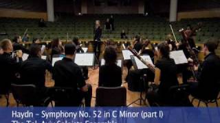 Haydn Symphony No 52 in C Minor 1st mvt Barak Tal conducts The TelAviv Soloists Ensemble [upl. by Barrett]