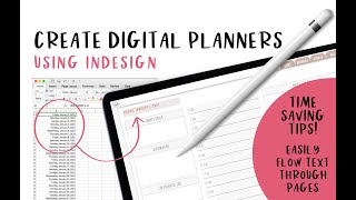 How to create a digital planner  SAVE TIME [upl. by Vihs879]