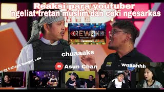 Reaksi para youtuber liat tretan muslim dan coki ngesarkas di youtube rewind Indonesia 2022 part2 [upl. by Nilreb]