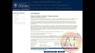 Postdoctoral Research Assistant in Engineering BiologyUniversity of Oxford United Kingdom [upl. by Elysia]