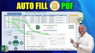 How to AUTOMATICALLY Fill PDF Forms Using Microsoft Excel in 1 CLICK [upl. by Aurore]