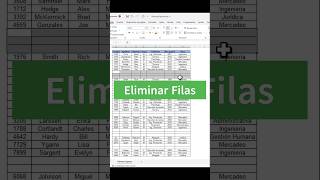 Eliminar filas en Excel excelfunctions excel exceltips tutorial exceltricks microsoft office [upl. by Llertak]