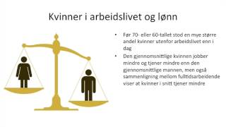 Samfunnsfag  Arbeidsmarked og kjønn [upl. by Oakes]