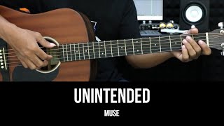 Unintended  Muse  EASY Guitar Tutorial  Chords  Lyrics  Guitar Lessons [upl. by Netnilc]