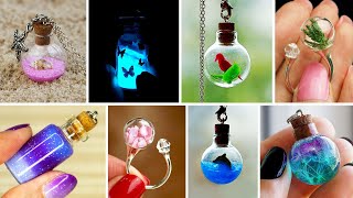 20 mini Charm Bottles  Cutest Jewelry DIY MINI CHARMS IN A BOTTLE [upl. by Yrocal]