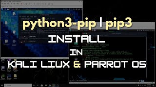 how to install pip in kali linux  parrot os  in hindi [upl. by Alli]