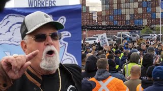 Dock Worker STRIKE Leader THREATENS To CRIPPLE US Economy “FOOD CARS YOU BETTER GET [upl. by Tselec206]