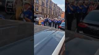 Provanhall True Blues FBHow great thou art Parkhead Orange and Purple District Church parade8924 [upl. by Attenwahs]