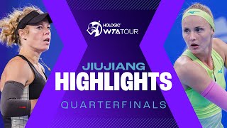 Sramkova amp Trevisan battle Siegemund features in quarterfinals of Jiujiang  WTA Match Highlights [upl. by Ojadnama]