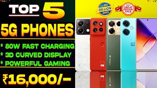 Curved Display Top 5 Best 5G Phone Under 16000 in Flipkart BBD Sale 2024 Best Phone Under 16000 [upl. by Stanly]