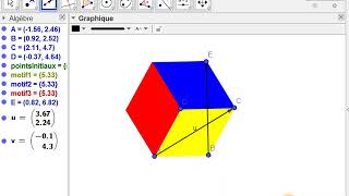 tutoPavages avec géogébra [upl. by Ahsinehs]