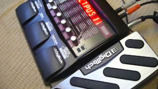 Digitech BP355 bass multi effects with BARITONE guitar [upl. by Amorita]