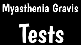 Myasthenia Gravis Tests  How Do Diagnose MG  Ice Pack Test  Edrophonium Test  Tensilon Test [upl. by Inger]