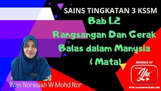 Sains Tingkatan 3 Bab 12 Rangsangan Dan Gerak Balas dalam Manusia Mata [upl. by Xuaegram]