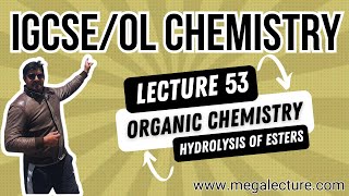 O Level iGCSE  Live Class 53  Organic Chemistry  Esters  Hydrolysis of Esters  92 323 509 4443 [upl. by Phylis]