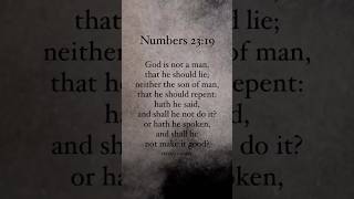 God does not lie ✝️ God Bible BibleVerse BibleStudy KJV Christian Exodus Truth Lie Jesus [upl. by Araic]