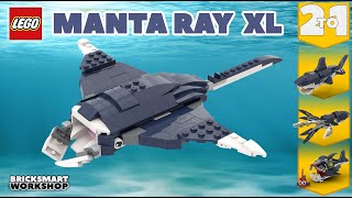 Manta Ray XL MOC LEGO 31088 Alternate Digital Build [upl. by Jansen]