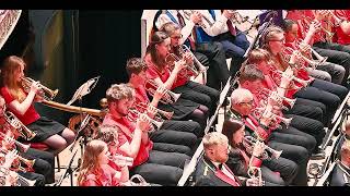 633 Squadron  Massed Bands at Huddersfield Town Hall 2024 [upl. by Hubble]