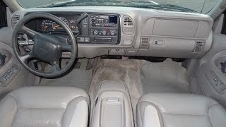 1999 GMC Yukon SLT For Sale V8 SUV 350 Interior Options Review Video [upl. by Alisa]