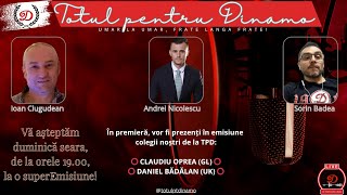 🔊🔊🔊 Duminică  orele 1️⃣9️⃣  TOTUL PENTRU DINAMO  LiVE❗ [upl. by Errecart]