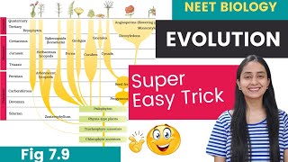 Easy TRICKS to Learn EVOLUTION of Plants  Fig 79  NEET Biology [upl. by Anhej]