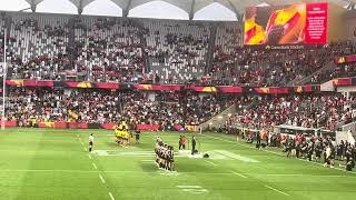 NRL Pacific Championships Finals  National anthems Sipi Tau Haka Sydney 10112024 [upl. by Nosremaj]