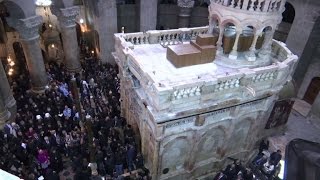 Newly restored shrine at Jesuss tomb unveiled [upl. by Narut]