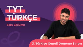 Endemik Yayınları 20232024 3 TG Deneme Sınavı TYT  Türkçe Video Çözümlü Cevap Anahtarı [upl. by Ellenrahc]