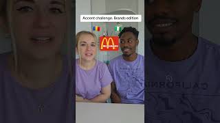 accent challenge 🇷🇴 vs 🇳🇬  brands edition viralvideo accentchallenge foryou relatable fyp [upl. by Nelhsa]