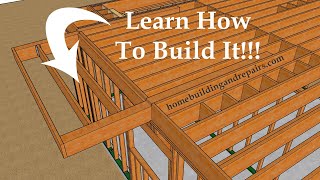 How To Build Balcony Floor With Cantilevered Beams To Support Deck Joist  Design And Construction [upl. by Colby]